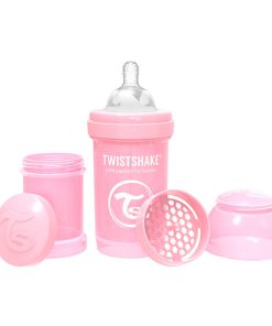 бебешко шише против колики розово twistshake